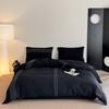 [Xiangling Premium] Estilo de Lujo Casual y Accesible Juego de Cama de Cuatro Piezas Jacquard de Aguja Teñido en Hilo de Algodón de Alta Gama