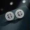 Anel Casual e Versátil Brincos de Turquesa Azul, Brincos Exquisitos da Moda e de Alta Qualidade com Zircônia Microcravejada Brincos com Agulha de Prata S925