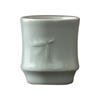 Azul Cielo Como un Lago, Taza de Gres sin Esmalte con Patrón de Bambú para Uso Personal en Casa, Taza Maestra de Juego de Té Kung Fu, Taza de Degustación Estilo Chino