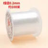 Hilo de Pesca Transparente No Elástico Hilo de Cristal Cordón para Manualidades con Cuentas Accesorios para Joyería Anillo de Envoltura Hilo de Pesca para Tejer