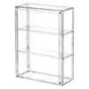 Vitrine expositora transparente para modelos de carro, caixa de armazenamento para figuras, compartimento de exibição à prova de poeira para carrinhos pequenos, caixa organizadora de mesa Super Wings