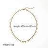 Pulsera de acero inoxidable estilo europeo y americano verano para mujer sentido de alta gama nicho joyería de acero titanio collar versátil oro de 18k no se desvanece