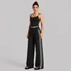 Conjunto de yoga transfronterizo para mujer, secado rápido, espalda bonita, lunares, bloques de color, sujetador deportivo para exteriores, conjunto para correr y fitness