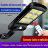 Luz Solar Luz de Rua Sensor Luz de Parede Led para Pátio com Controle Remoto Iluminação Cob Luz Forte Luz de Rua Luz de Rua Pequena