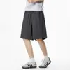Pantalones Cortos de Lino Lyocell Transpirables con Sensación de Hielo de Alta Calidad Marca Nasa para Hombre Verano Casual Holgados de Cinco Puntos Modernos