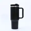 Taza Termo de Acero Inoxidable 304 Transfronteriza, Taza para Hielo de Gran Capacidad 40 oz, Gran Capacidad con Asa, Portátil para Uso en Exteriores y Uso en Automóvil