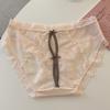 Calcinhas de Algodão com Renda de Gaze Estilo Francês Românticas para Meninas Doce Confortável Cavas Altas para Mulheres