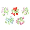 20 Juegos de Tulipanes Acrílicos con Flores y Cuentas de Hojas Hechos a Mano DIY Casero Paquete de Materiales para Collares y Pulseras Antiguas