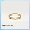 Anel Clássico Amor V Banhado a Ouro Ouro 18K Cartão Luxo Acessível Versão Alta Versão Estreita Versão Larga Anel de Diamante Único Anel de Três Diamantes Atacado