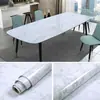 Adesivos de parede de mármore cozinha banheiro à prova d'água à prova de óleo renovado papel de parede autoadesivo armário mesa de trabalho armário de mesa papel de parede autoadesivo