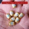 Cuentas Barril Esmalte Cloisonné Chapado en Cobre 18K Cuentas Espaciadoras Pulsera Joyería con Cuentas Accesorios Materiales Hechos a Mano para Bricolaje Cuentas Barril Esmaltadas Cocidas