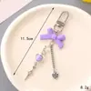 Ins Nuevo Llavero Colgante de Lazo de Acrílico Personalizado Colgante para Bolsa DIY Cadena Colgante para Cubierta de Auriculares Joyería