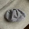 Pasador de Pelo Coreano Cuadros Piedra de Perro Dulce con Lazo 2025 Nuevo Elegante de Gama Alta para Cola de Caballo Baja Accesorios para el Cabello para Mujeres