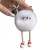 Lindo Conejo de Piernas Largas Bola de Carbón Peluche para Llavero de Coche Colgante Juguete de Peluche Encanto para Bolsos para Parejas