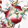 Plato de Cerámica Fushou Doble Completamente Cerámico Artesanal Nuevo Estilo Chino Decoraciones para el Hogar Adornos Regalo de Cumpleaños para Personas Mayores