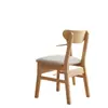 Silla con Respaldo Moderno Silla Nórdica Mariposa Silla de Comedor Simple de Madera Maciza Taburete de Restaurante de Madera Maciza Pura Silla de Comedor de Madera de Caucho para el Hogar