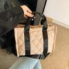 Bolso de Mano de Tela de Nailon para Mujer Otoño e Invierno 2024 Estilo Coreano Estilo Occidental Bolsa de Almuerzo con Aislamiento Térmico de Gran Capacidad Versátil Bordado Bolso Bandolera