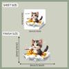 Fun-F657 Gatito de Baño de Dibujos Animados Patito Amarillo Pegatina de Vidrio Pegatina para Coche Pegatina de Decoración Embellecedora Venta al por Mayor UV Autoadhesiva