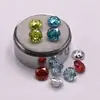 Zafiro Azul Marino Poco Profundo Corte Milenio Rosa Octagonal Circonita Piedra Suelta Cubic Zirconia Aretes Colgantes Irregulares Súper Brillantes con Pedrería