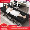 Cama dobrável doméstica Escritório individual Almoço Intervalo Cama Conveniência Cadeira reclinável Camping ao ar livre Cama dobrável Acompanhando a cama