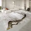 Alfombrilla de suelo para sofá estilo crema de alta gama, Alfombra antideslizante para dormitorio junto a la cama, Alfombra de mesa de centro de lujo ligero, Alfombra de sala de estar