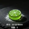 Acessórios Coloridos de Resina em Fatias de Cítricos Mini Fatias de Laranja Toranja Adesivos Decorativos DIY para Capa de Celular de Leite