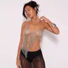 Moda Femenina Europea y Americana 2026 Amazon Nuevo Ajustado Espalda Descubierta Hueco Sexy Chica Caliente Camisola Ropa de Abrigo de Verano