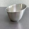 Restaurante de olla caliente en forma de V de acero inoxidable, tazón oblicuo dorado para ensalada estilo coreano, tazón para bocadillos, tazón para helado, barril para tazón de verduras