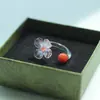 Anel de Vidro Zibo Joias de Cristal de Vidro Feitas à Mão para Meninas Darem às Melhores Amigas como Presentes de Aniversário, Design de Nicho de Alta Qualidade