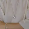 25 Novos Pingentes de Bolsa com Textura Lock, Colares Trançados Simples de Alta Qualidade, Colares Longos com Design Personalizado de Nicho para Mulheres