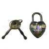 Especialmente Diseñado para en Stock, Moderno, Versátil, Exquisito y Hermoso Candado en Forma de Corazón de Diamante de Colores, Candado de los Deseos, Candado de Amor