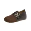 Zapatos Birkenstock Planos Retro de Dos Vías para Mujer Nuevo Estilo Otoño/Invierno 2026 Aumento Oculto de Altura de 5CM Sin Cierre Suela Suave Cómodos para los Pies