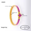 Joyería para Manos Europea y Americana Anillo Geométrico Corte de Línea Árbol de la Vida Diamante de Barro Incrustado Accesorios de Pulsera Pulsera de Acero de Titanio para Mujeres