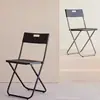 Silla Plegable Doméstica de Plástico Silla de Comedor Sencilla para Dormitorio con Respaldo Taburete Silla para Oficina y Computadora Silla para Exposiciones y Capacitación Venta al por Mayor