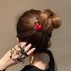 Coreia do Sul Dongdaemun Outono e Inverno Novo Fosco Amor Diamante Bola Anel de Cabelo Elegante Corda de Cabeça Bola de Rabo de Cavalo Acessórios de Cabelo