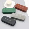 Estojo para Óculos Atacado Moda Elegante Estojo para Óculos de Miopia Estojo para Óculos com Placa de Aço Estojo Quadrado para Óculos