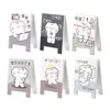 Yuezhen Carpeta para el Lugar de Trabajo para Personas de Bajos Recursos Clip Pequeño Clip de Papelería Clip de Cola Larga Clip para Boletos Grandes Clip para Cuaderno Adorno