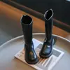 Nuevas botas de montar largas estilo princesa, forradas de forro polar, cálidas, de estilo británico, para otoño/invierno 2026, para niñas