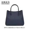 Nova Bolsa Feminina Grande de Couro de Avestruz Couro Genuíno Versátil Fashionável Grande Capacidade Casual Bolsa de Ombro Venda por Atacado