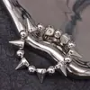 Europeu e americano cross-border jóias gótico exagerado moda personalidade furador colar rebite pulseira boate tendência atacado