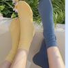 Meias de Gelo Refrescantes de Verão para Mulheres, Meias de Fio Felpudo Respiráveis, Meias Finas de Cano Médio para Verão, Meias de Seda Gelada Dopamina, Meias Frescas