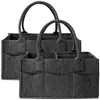 Bolsa de pañales de fieltro transfronteriza al por mayor Bolsa de almacenamiento miscelánea de gran capacidad Bolsa para mamá al aire libre Bolsa de almacenamiento de pañales de fieltro