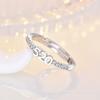 Collar 520 para Mujer Plata de Ley S925 Regalo de San Valentín Cumpleaños Cadena Clavícula Colgante Anillo Forma de Corazón Estilo Chino