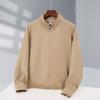 Ropa de otoño e invierno Suéter de terciopelo de zorro plateado con cuello alto para hombre, abrigo para actividades grupales, ropa de trabajo, cárdigan grueso con cremallera, personalización de ropa de trabajo
