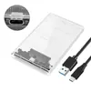 Caja Transparente para Disco Duro Móvil de 2.5 Pulgadas 3.0USB a SATA Alta Velocidad Push-Pull Ventas Directas de Fábrica Almacenamiento