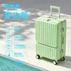 Maleta de mano portátil de 20 pulgadas con apertura frontal y cerradura de combinación, maleta multiusos con asa extensible para estudiantes mujeres, maleta de viaje para hombres