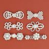 Hengmeihe Cheongsam Hebilla de Perla y Cristal Botón Decorativo Hecho a Mano Accesorios para Vestido Botón Mariposa Flor Hebilla Pipa
