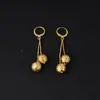 Moda de Oriente Medio Heyin de Dos Piezas Transfronteriza Encanto Traje de Bola Cuentas Doradas Collar de Dubái Aretes para Mujer