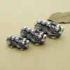 Lingote de prata para pé S999 Pixiu Cordão de contas para pulseira DIY material de contas de corda Pixiu de prata dura 3D