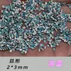 Lote Misto de Mini Unhas de Zircônia Azul Lago 5A com Base Reta Chanfrada, Lote Completo de Peças com Formato Especial de Diamantes Marquise Brilhantes, Diamantes para Nail Art de Coração